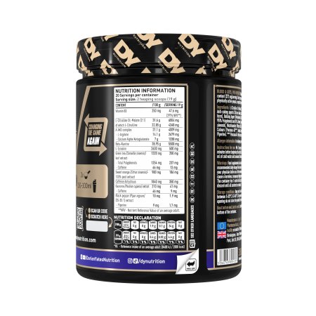 Blood & Guts PreWorkout, Blueberry, 380 g, DY Nutrition 782166