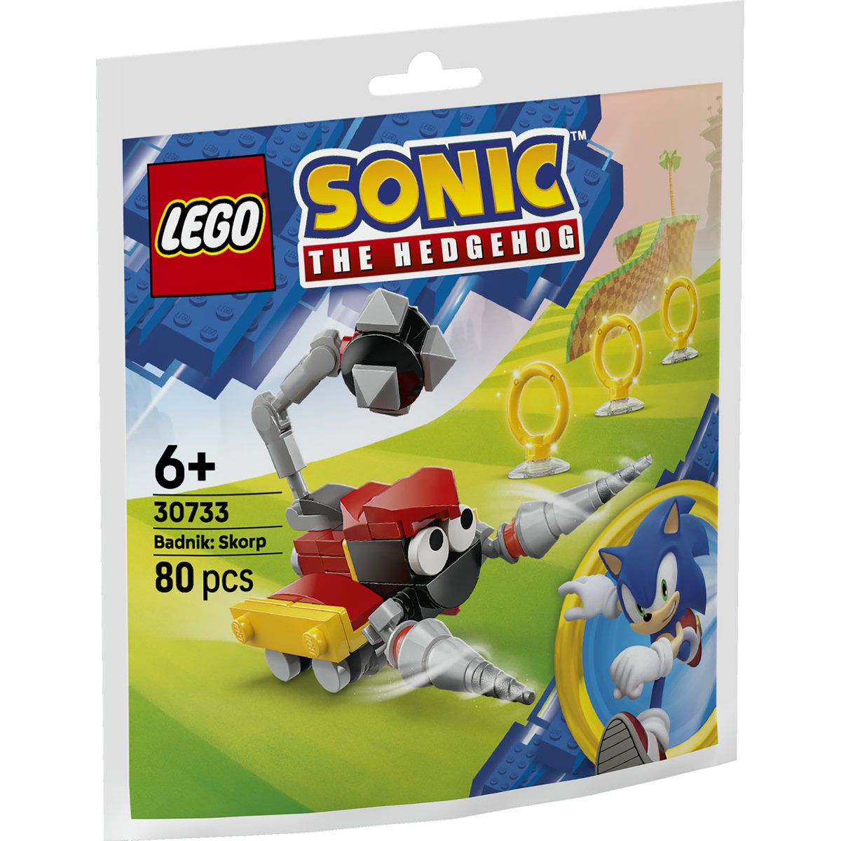 Badnik Skorp, 6 ani+, 30733, 80 piese, Lego Sonic