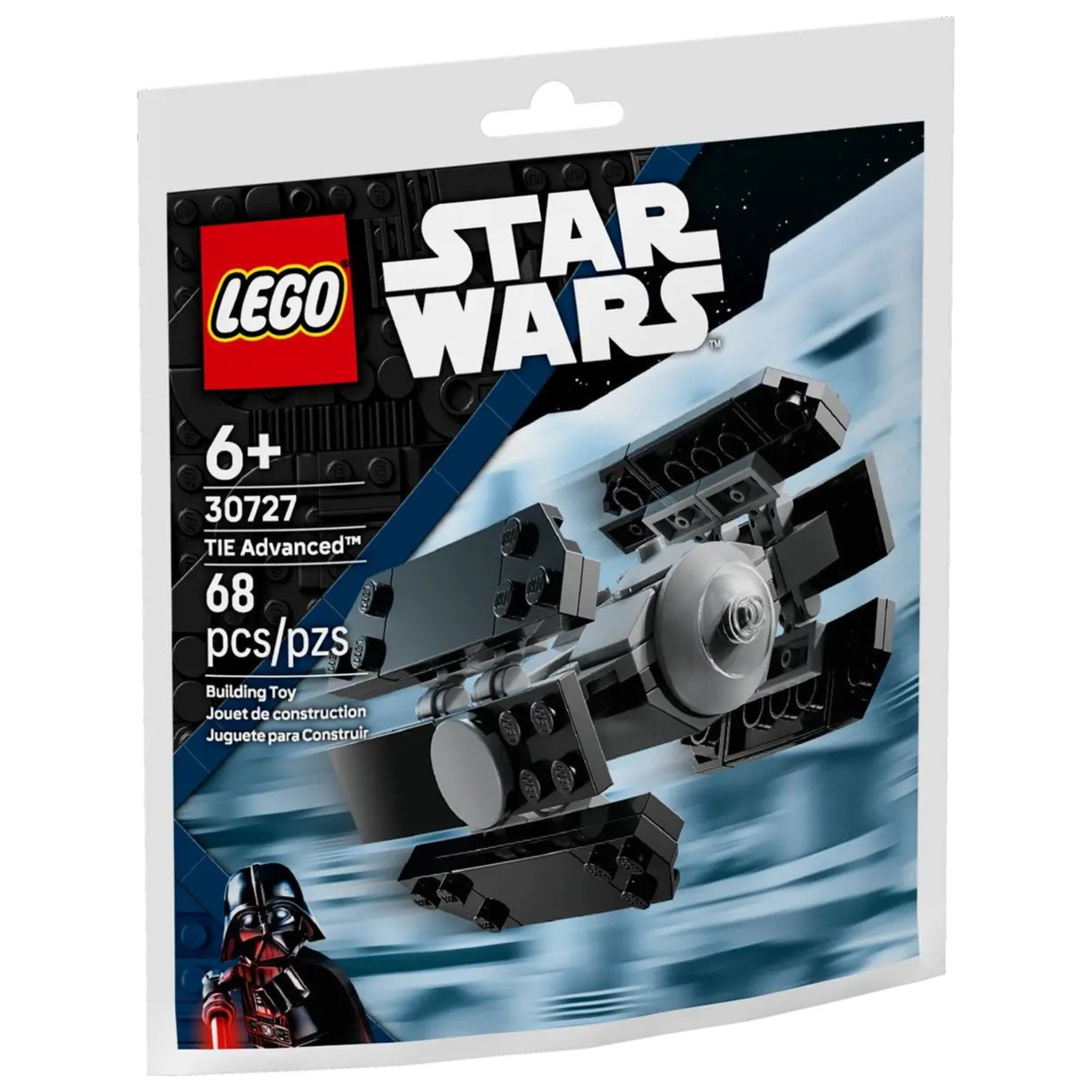 Miniconstructie TIE Advanced, 6 ani+, 30727, 68 piese, Lego Star Wars