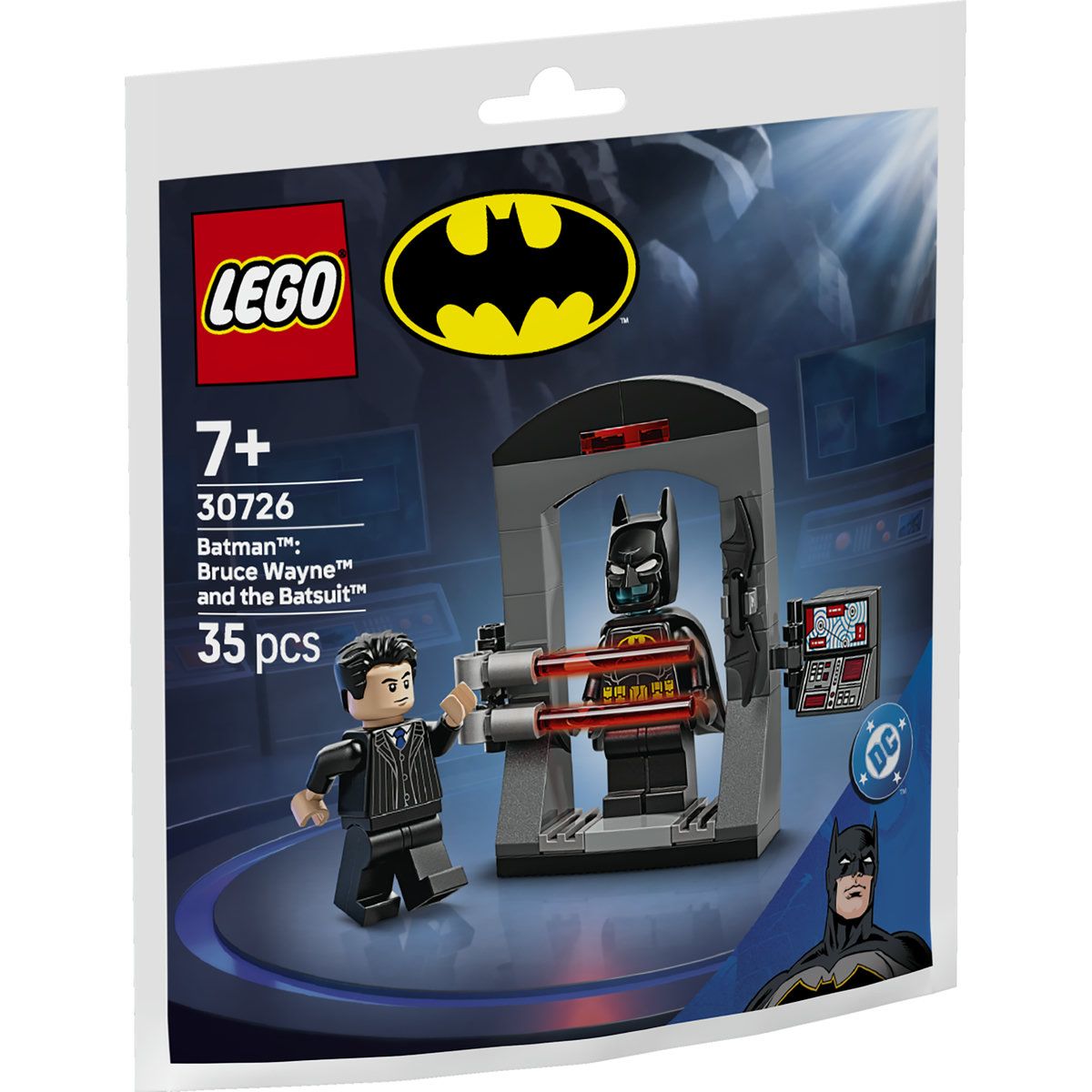Batman: Bruce Wayne si Batcostumul, 7 ani+, 30726, 35 piese, Lego DC Super Heroes
