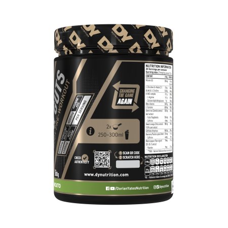 Blood & Guts PreWorkout, Mojito, 380 g, DY Nutrition 782195
