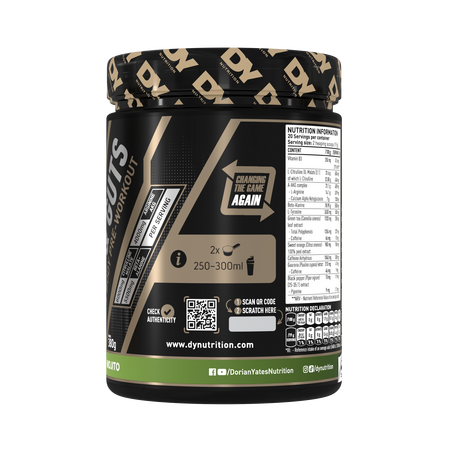 Blood & Guts PreWorkout, Mojito, 380 g, DY Nutrition 782195