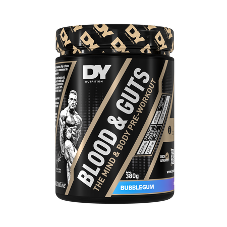 Blood & Guts PreWorkout, Bubble Gum, 380 g, DY Nutrition