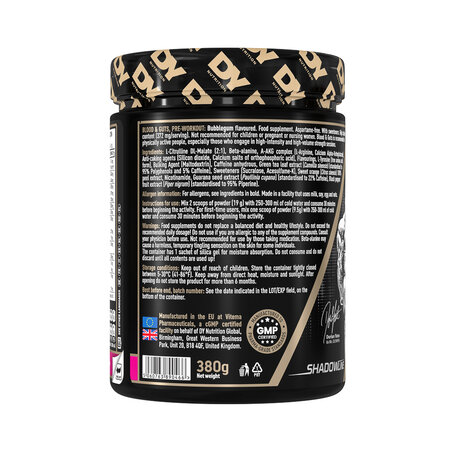 Blood & Guts PreWorkout, Bubble Gum, 380 g, DY Nutrition 782247