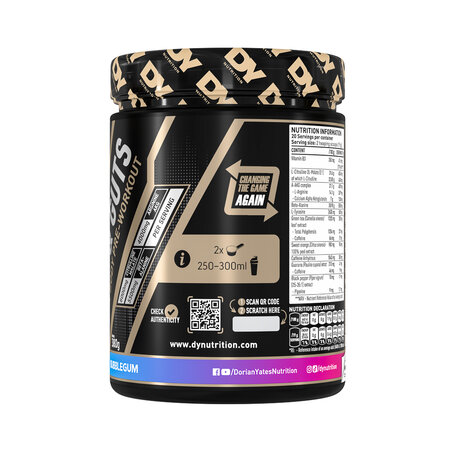 Blood & Guts PreWorkout, Bubble Gum, 380 g, DY Nutrition 782243