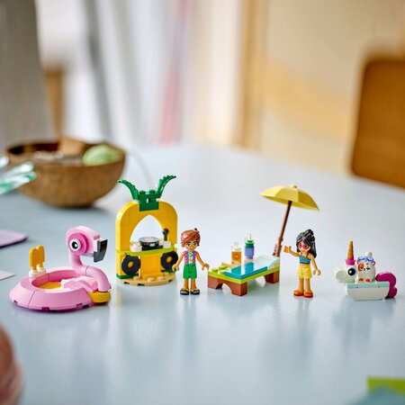 Petrecere la piscina cu unicornul si flamingo, 5 ani+, 42658, 99 piese, Lego Friends 782224