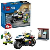 Urmarire cu motocicleta de politie, 4 ani+, 60455, 65 piese, Lego City