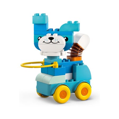 Animale pe roti 3 in 1, 2 ani+, 10448, 58 piese, Lego Duplo 782287