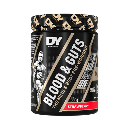 Blood & Guts PreWorkout, Strawberry, 380 g, DY Nutrition