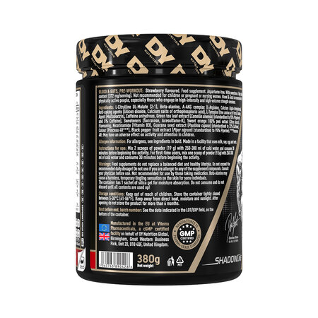 Blood & Guts PreWorkout, Strawberry, 380 g, DY Nutrition 782268