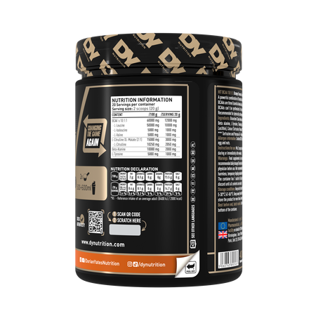 HIT BCAA 10:1:1, Orange, 400 g, DY Nutrition 782362
