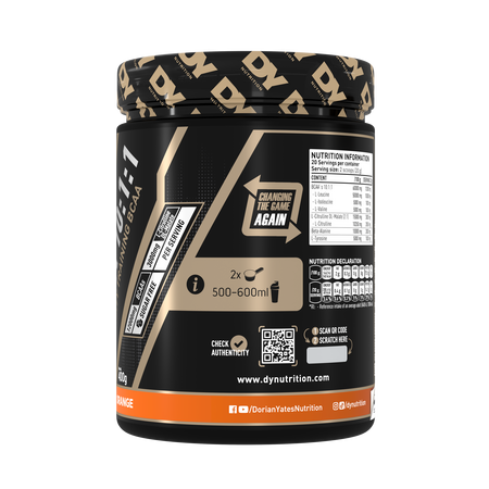 HIT BCAA 10:1:1, Orange, 400 g, DY Nutrition 782359