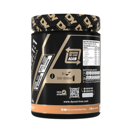 HIT BCAA 10:1:1, Peach, 400 g, DY Nutrition 782426