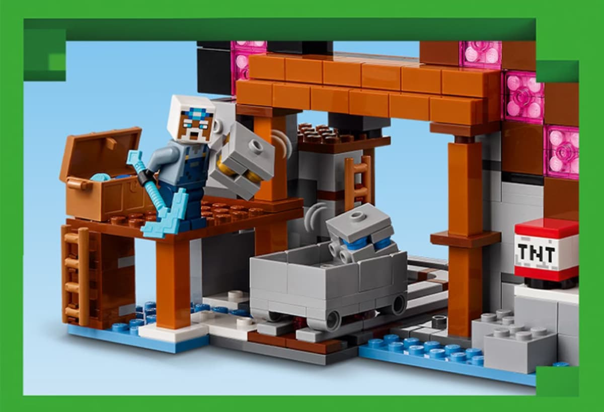 LEGO Minecraft Mina Tarnacop zona de minerit