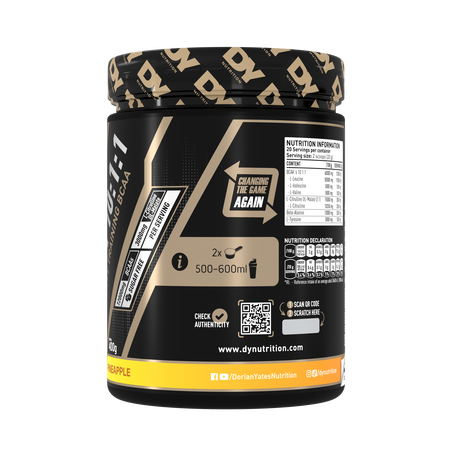 HIT BCAA 10:1:1, Pineapple, 400 g, DY Nutrition 782464