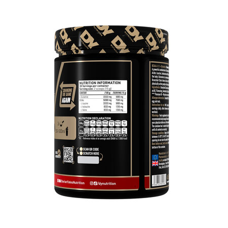 HIT BCAA 4:1:1 + Glutamina, Strawberry, 450 g, DY Nutrition 782508