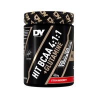 HIT BCAA 4:1:1 + Glutamina, Strawberry, 450 g, DY Nutrition