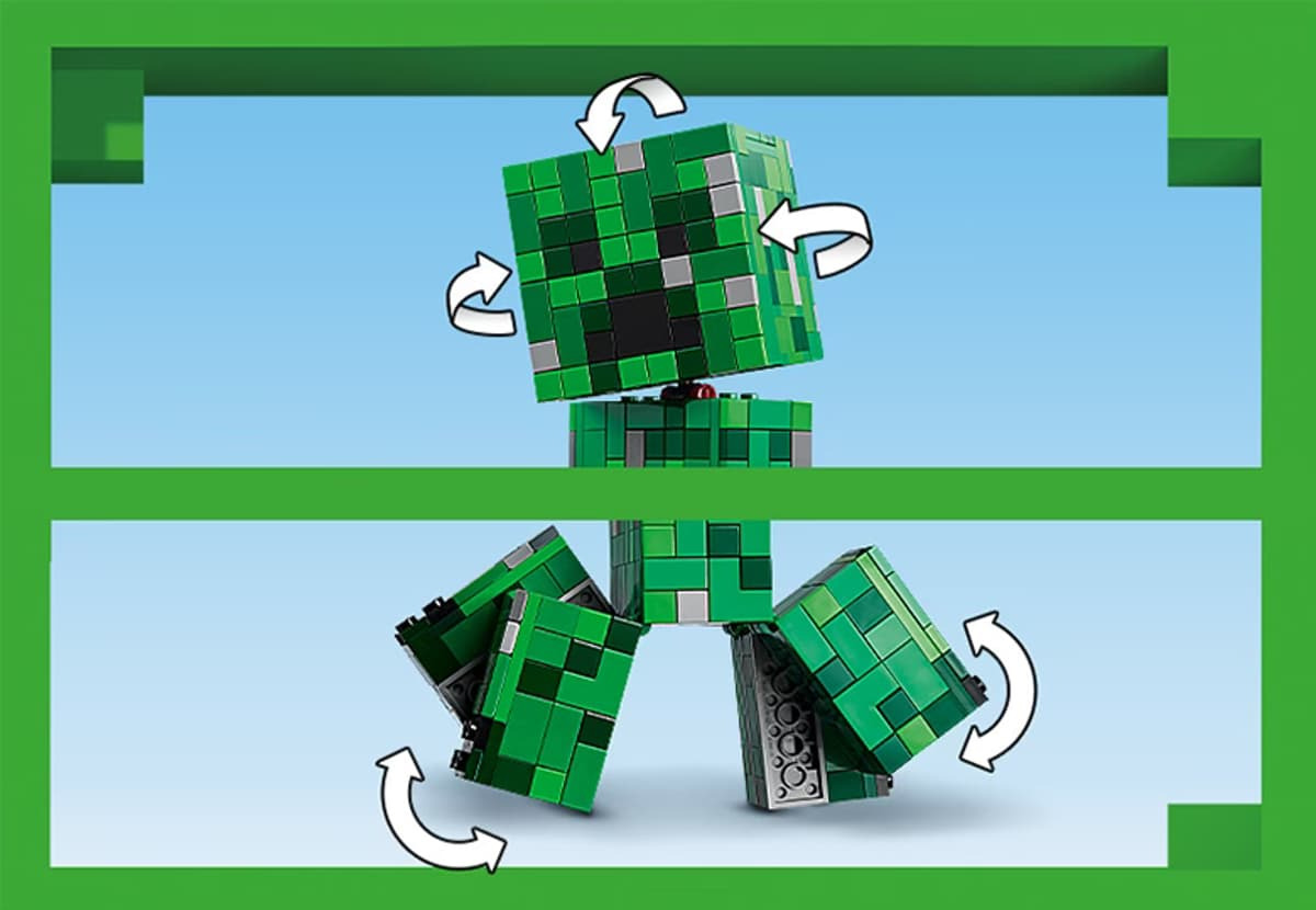 LEGO Minecraft Creeper articulat
