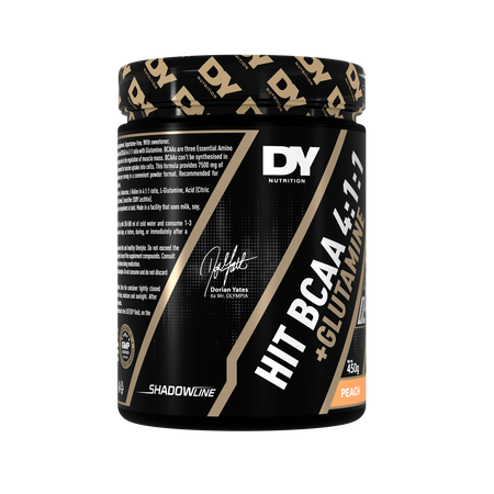 HIT BCAA 4:1:1 + Glutamina, Peach, 450 g, DY Nutrition 782557
