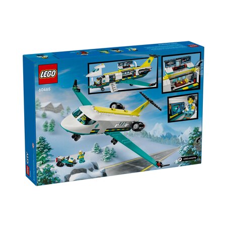 Avion-ambulanta pentru urgente, 6 ani+, 60465, 403 piese, Lego City 782660