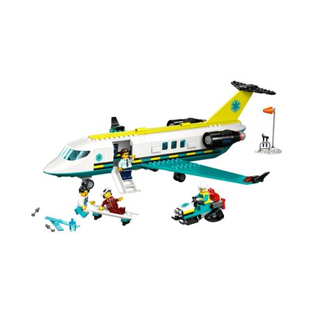 Avion-ambulanta pentru urgente, 6 ani+, 60465, 403 piese, Lego City 782655