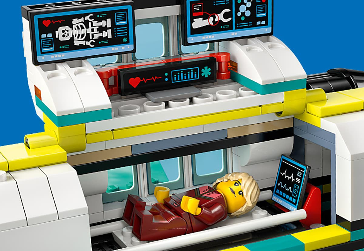 LEGO City avion ambulanta laborator medical