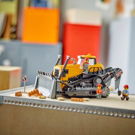 Buldozer galben, 8 ani+, 60466, 682 piese, Lego City 782692