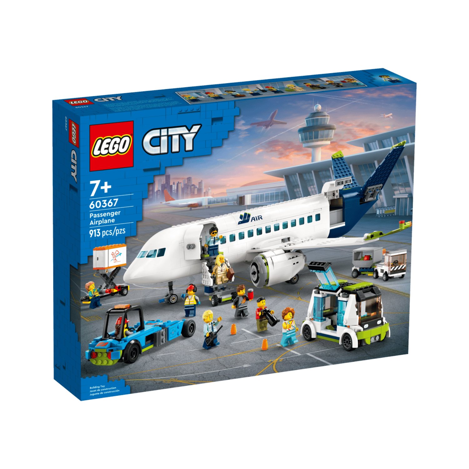 Avion de pasageri, 7 ani+, 60367, 913 piese, Lego City