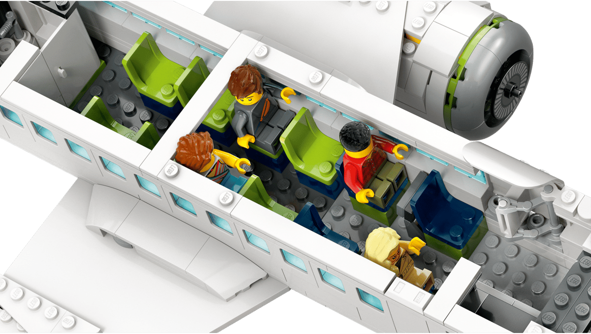 LEGO City avion de pasageri interior