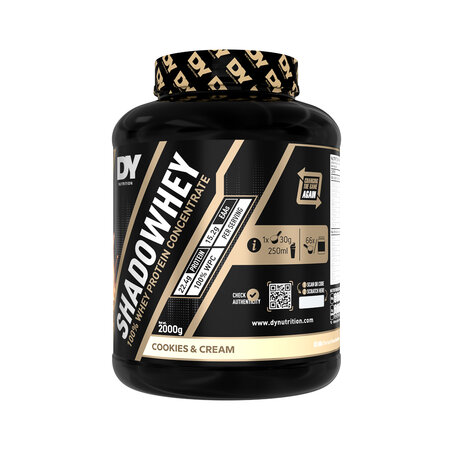 Proteina concentrata Shadowhey, Cookies and Cream, 2000 g, DY Nutrition 782765