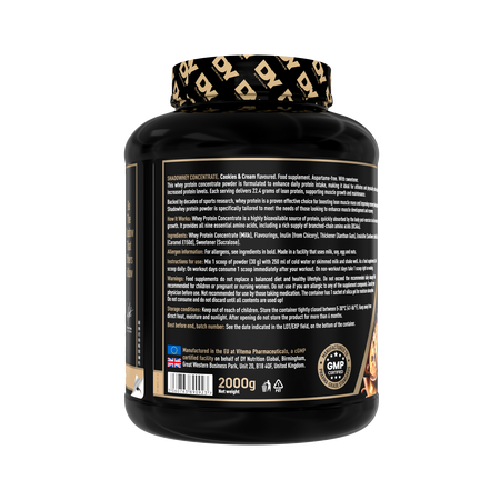Proteina concentrata Shadowhey, Cookies and Cream, 2000 g, DY Nutrition 782762