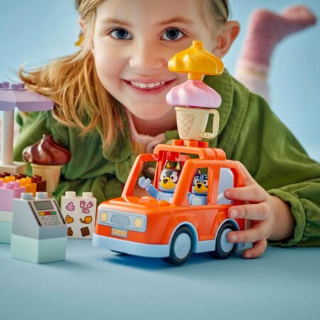 Vizita cu Blue la furgoneta de inghetata, 2 ani+, 10458, 22 piese, Lego Duplo 782794