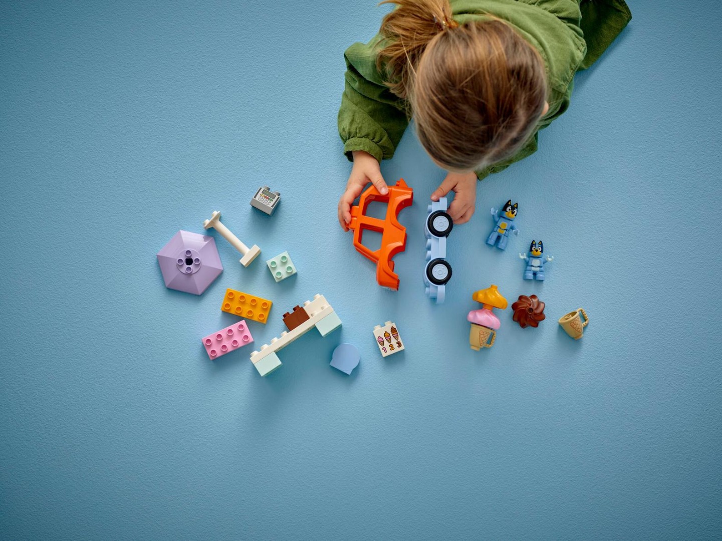 LEGO DUPLO Bluey piese pentru standul de inghetata