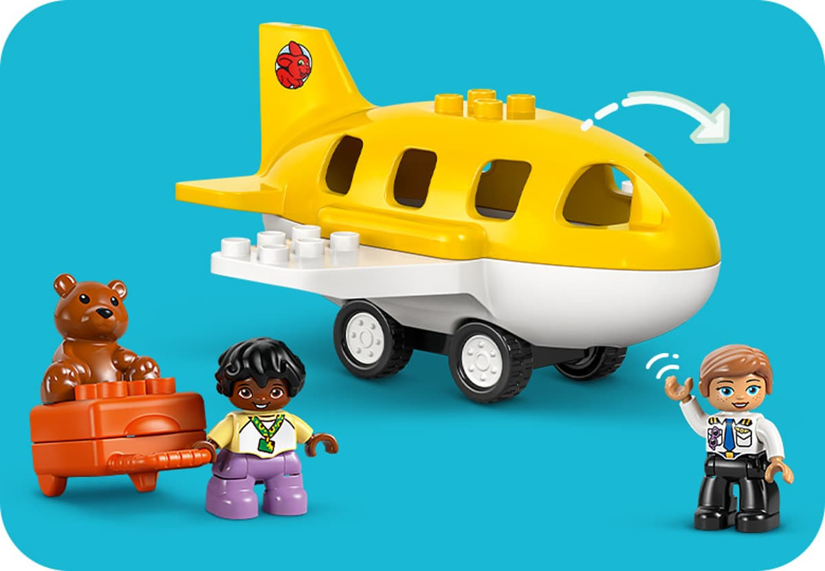 LEGO DUPLO avion mobil cu figurine