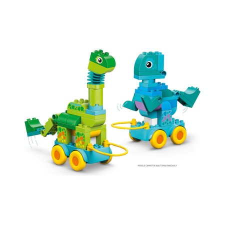 Dinozauri pe roti 3 in 1, 3 ani+, 10451, 108 piese, Lego Duplo 782830