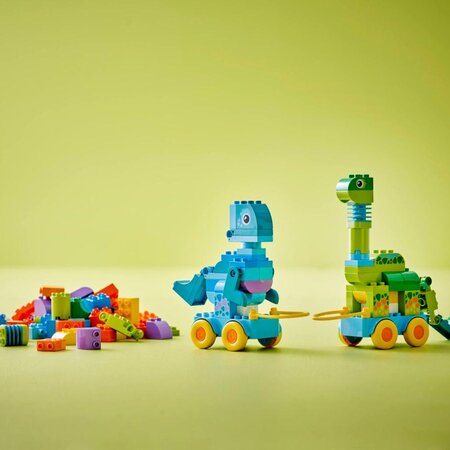 Dinozauri pe roti 3 in 1, 3 ani+, 10451, 108 piese, Lego Duplo 782827
