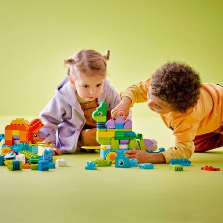 Dinozauri pe roti 3 in 1, 3 ani+, 10451, 108 piese, Lego Duplo 782826
