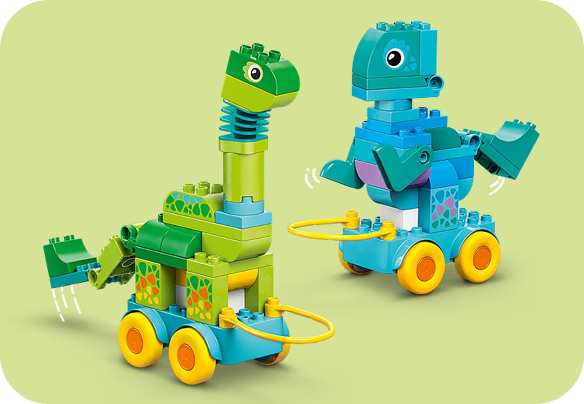 LEGO DUPLO dinozauri pe roti