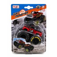 Masinuta metalica  Dirt Monster cu roti mari, 7.5 cm, 3 ani+, 1 buc, Maisto