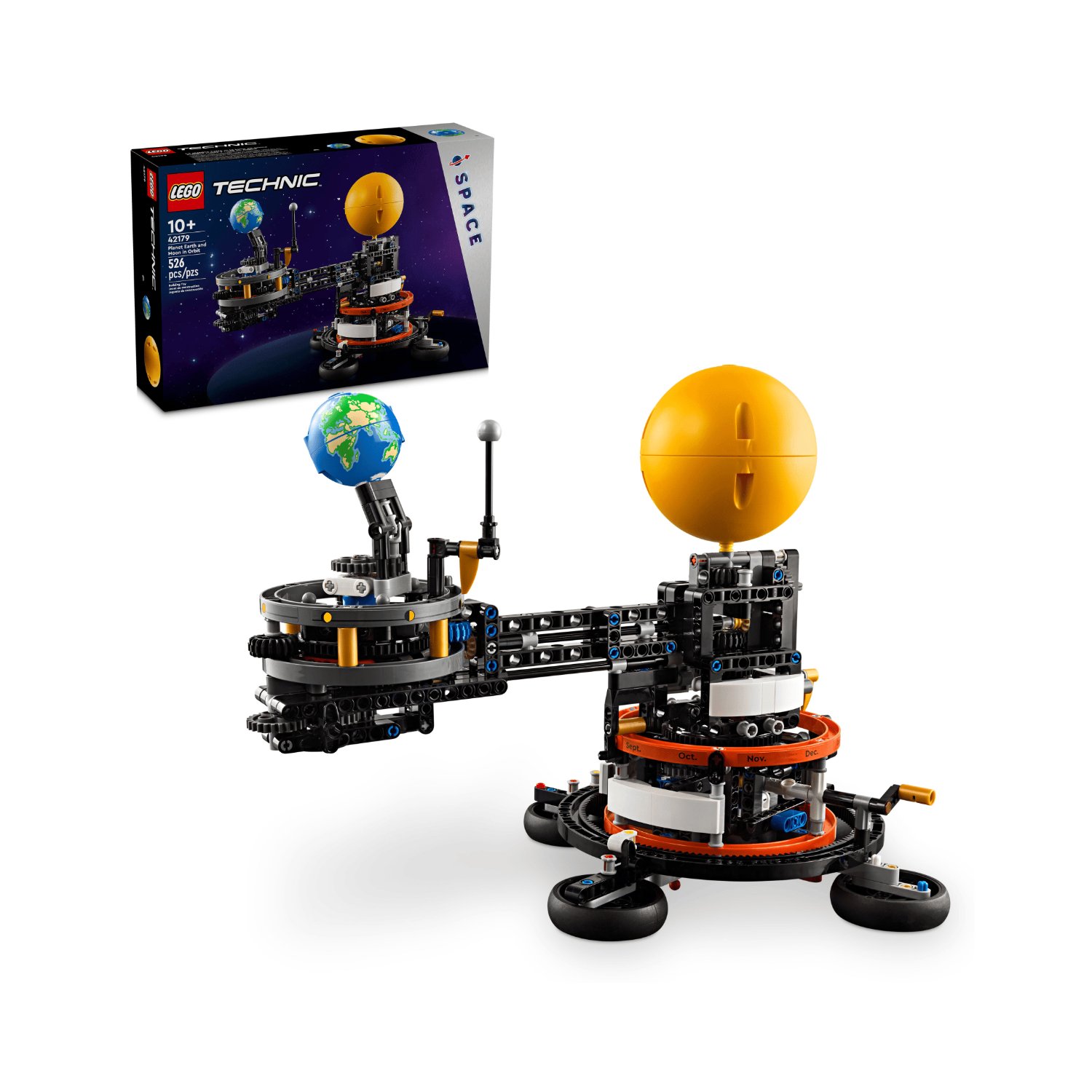 Planeta Pamant si Luna pe orbita, 10 ani+, 42179, 526 piese, Lego Technic