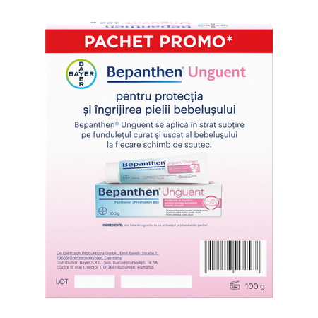 Pachet Bepanthen Unguent + jucarie Iepuras, 100 g, Bayer 782910