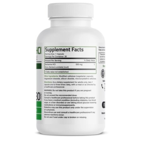 Berberina, 500 mg, 30 capsule, Bronson 782959