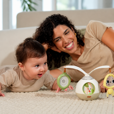 Carusel Muzical mobil 2 in 1, Tummy Time - Boho Chic, 0 luni+, Tiny Love 783014