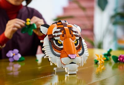 LEGO Art Tigru lucrare de arta 3D fara rame