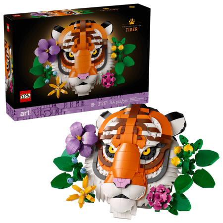 Colectia de fauna, Tigru, +18 ani, 31217, 744 piese, Lego