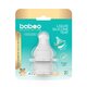 Tetina din silicon cu gat stramt si debit rapid, 6 luni+, 2 bucati, Baboo 783011