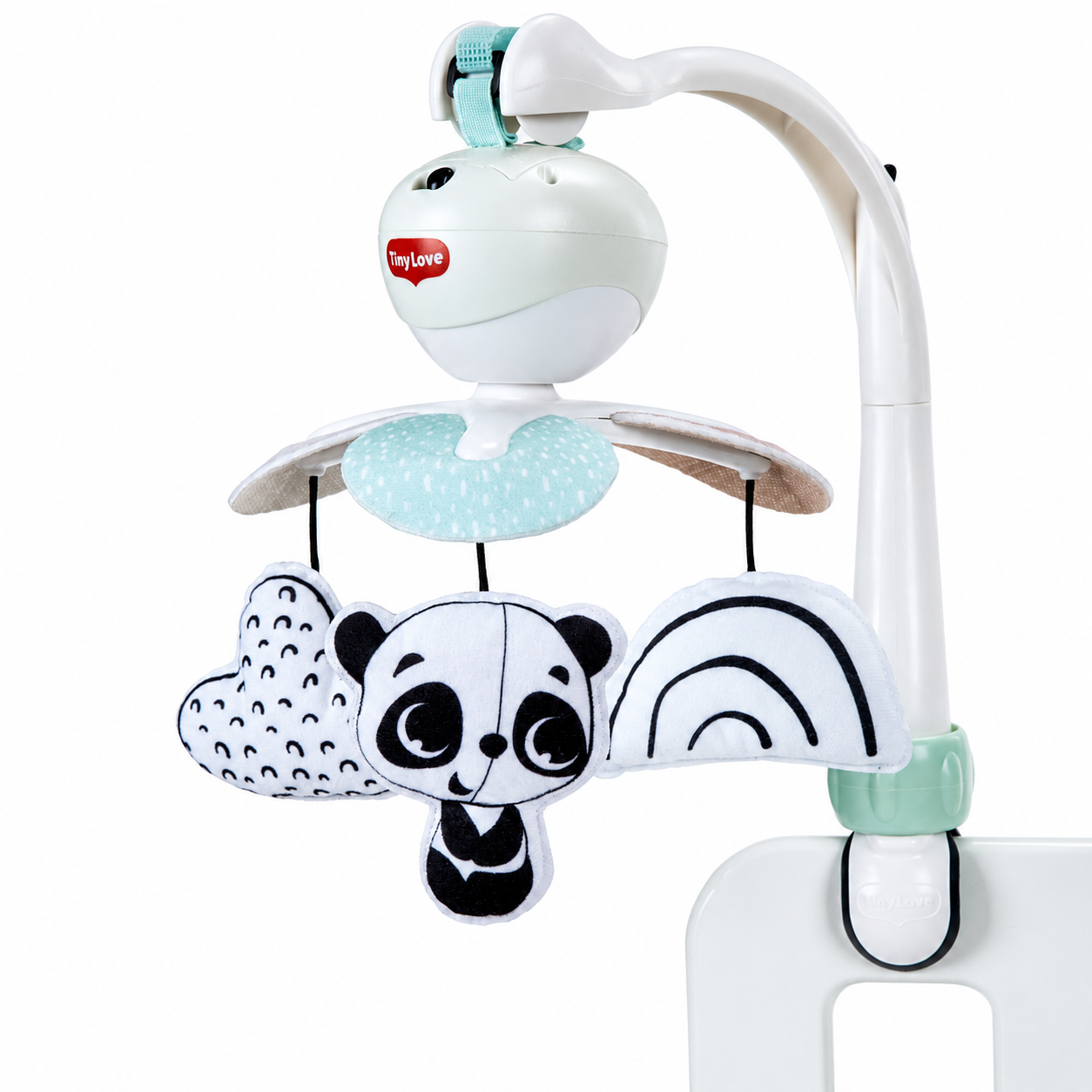 Carusel Muzical Mobil 3-In-1, Take-Along - Black & White Decor, 0 luni+, Tiny Love