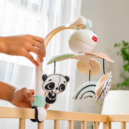 Carusel Muzical Mobil 3-In-1, Take-Along - Black & White Decor, 0 luni+, Tiny Love 783102