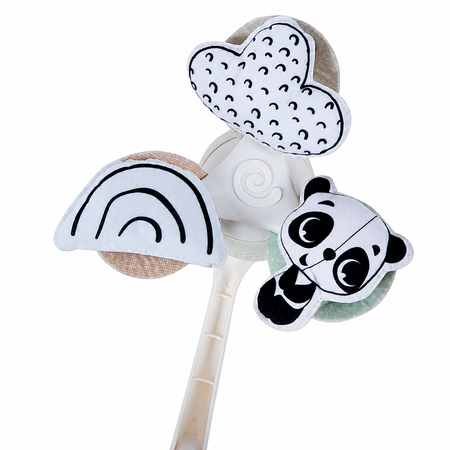 Carusel Muzical Mobil 3-In-1, Take-Along - Black & White Decor, 0 luni+, Tiny Love 783106