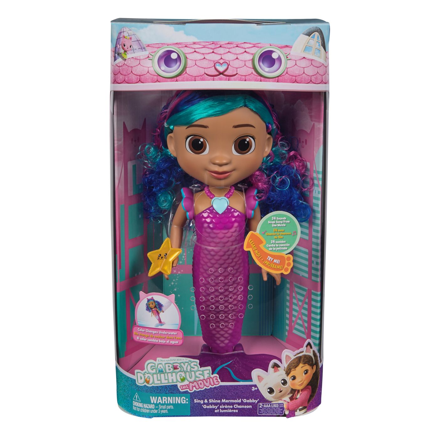 Papusa interactiva Sirena Gabby, Gabby's Dollhouse